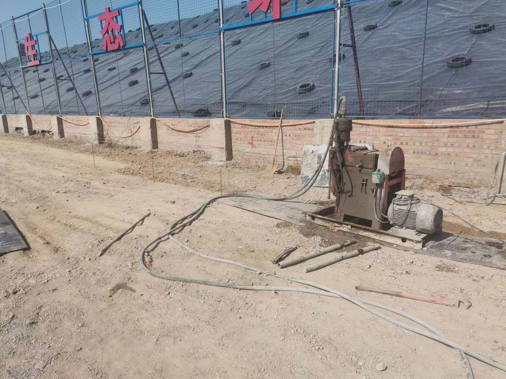 沙湖原种场地基注浆