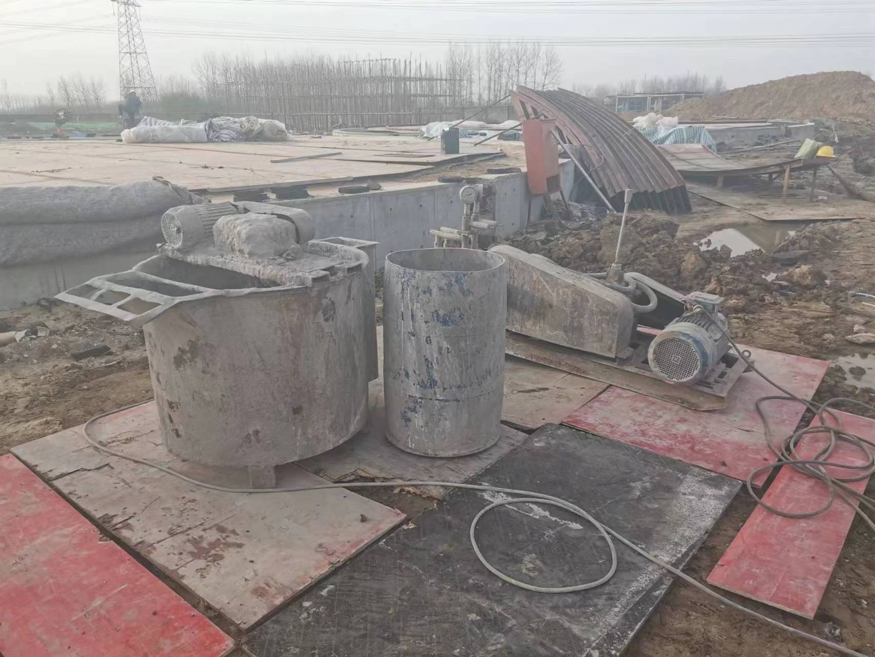 沙湖原种场设备基础注浆